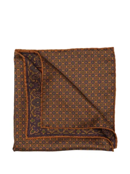 Reversibil cravată Elizabetta cu imagine cu model paisley portocaliu