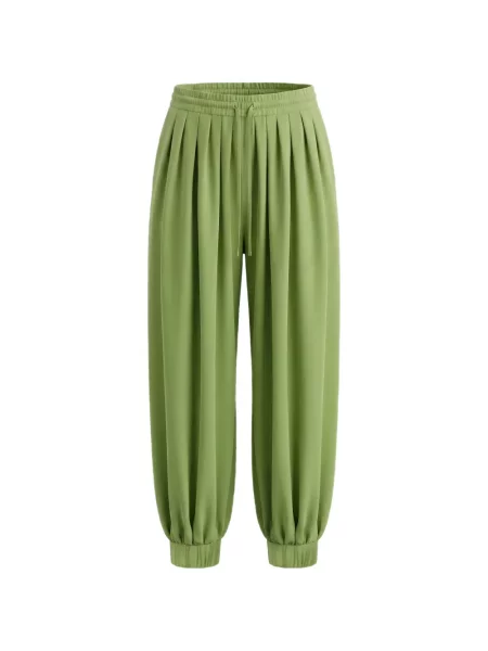 Pantaloni palazzo Nicholas verde
