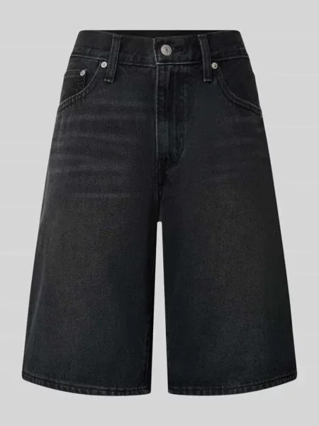 Szorty jeansowe o kroju regular fit z czystej bawełny model MIDDY JORT' Levi's czarne