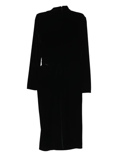 Rochie maxi Lauren Ralph Lauren lungă de costum negru