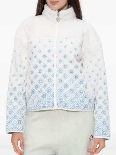 Geacă Casablanca din fleece alb