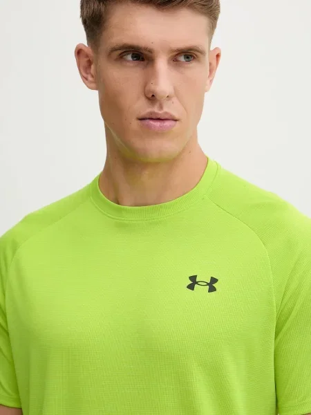 Меланжевая футболка Under Armour зеленая