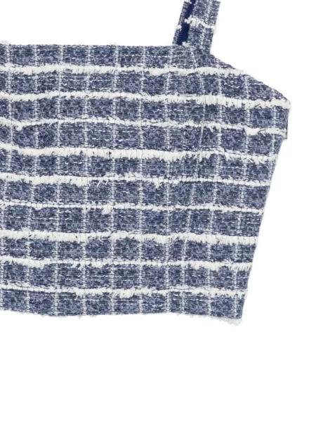 Top Iceberg w kratę niebieski