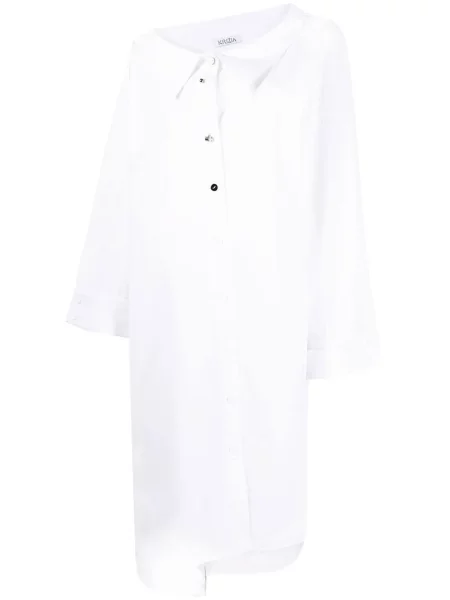 Sukienka koszulowa Krizia do kolan garniturowa biała