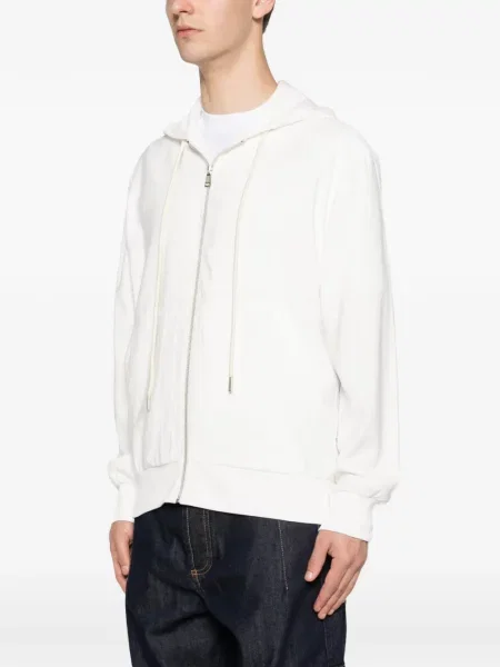 Суичър с качулка Yes London бяло