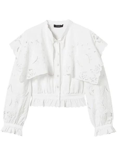 Cămașă Twinset de in alb