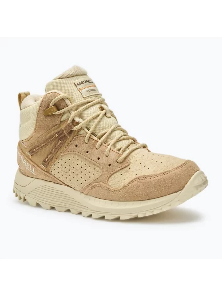 Încălțăminte de drumeție pentru femei Merrell Wildwood Mid Ltr Wp tan/reed maro