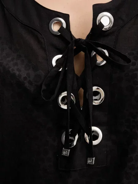 Pantaloni Michael Michael Kors din piele cu imagine cu model leopard roz