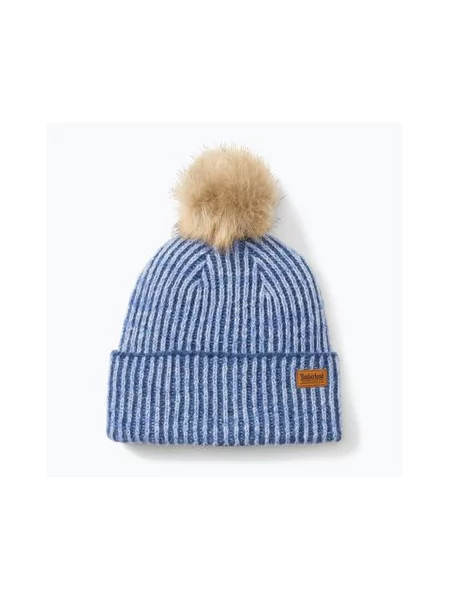Зимова шапка Timberland Plaited Melange Beanie frozen fjord