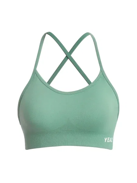 YEAZ Sport top Vice verde deschis alb
