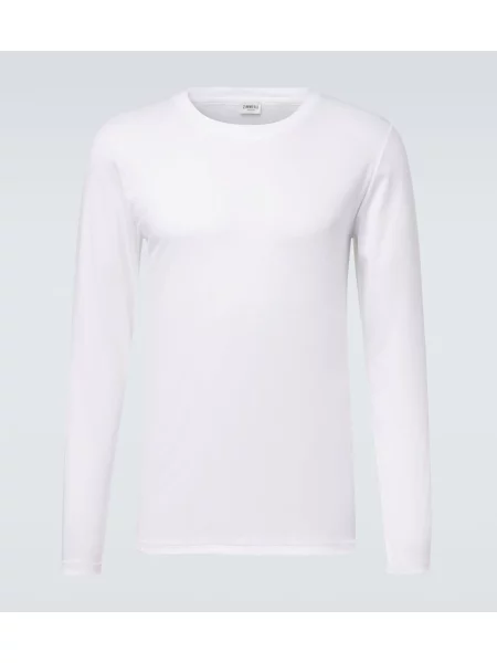 Tricou Zimmerli din jerseu alb