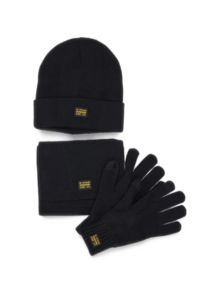 Căciulă G-star Raw cu autograf negru