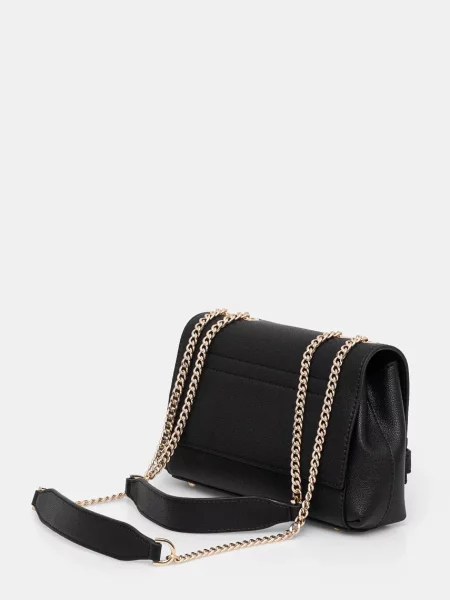 Torebka crossbody Guess skórzana czarna