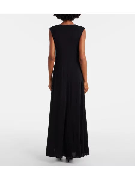 Rochie maxi Sportmax drapată negru