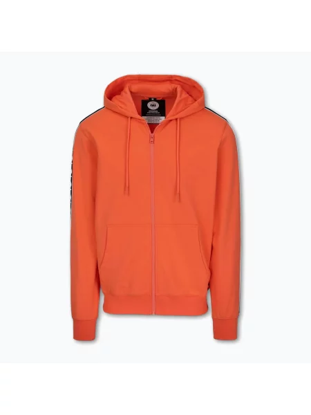 Bluza Pitbull Tape Nugget Hooded Zip Sweatshirt bright salmon pomarańczowa