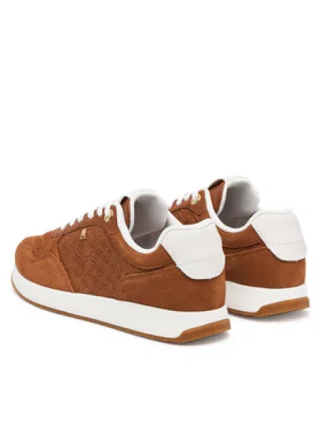 Tommy Hilfiger Superge Th Runner Suede Monogram rjava