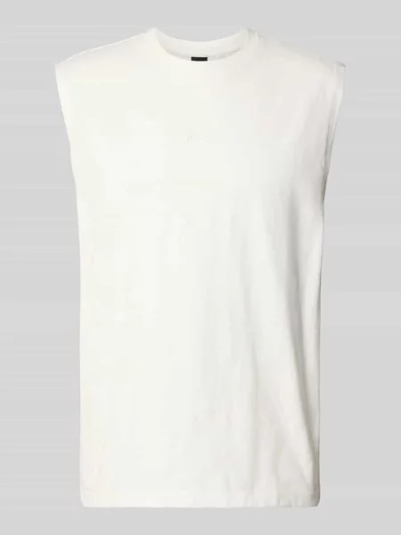 T-shirt o kroju relaxed fit z mieszanka bawełny model TE_SURF' Boss Orange biała