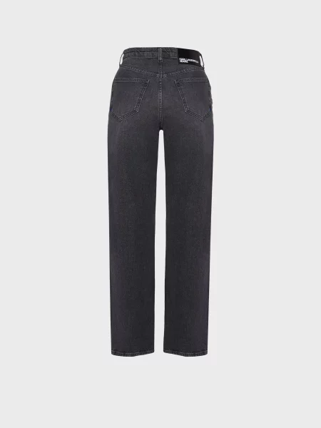 Прямые джинсы Karl Lagerfeld Jeans серые
