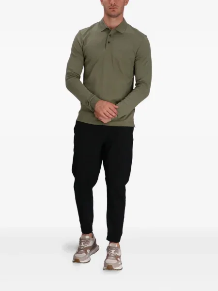 Lung tricou polo Boss verde