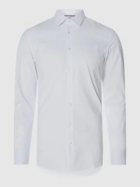 Koszula biznesowa o kroju super slim fit ze streczem Jake*s biała