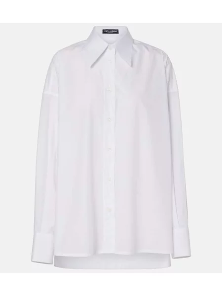Top Dolce&gabbana popelinowy biały