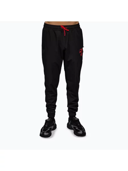 Tréninkové kalhoty Venum x Mike Tyson Tiger Joggers deep black/intense red černé
