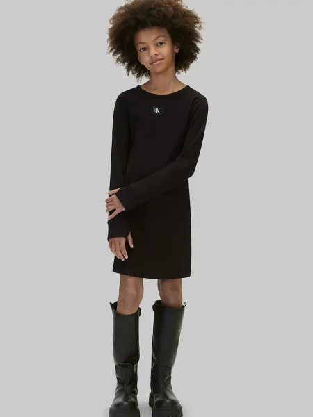 Calvin Klein Jeans рокля от с черно