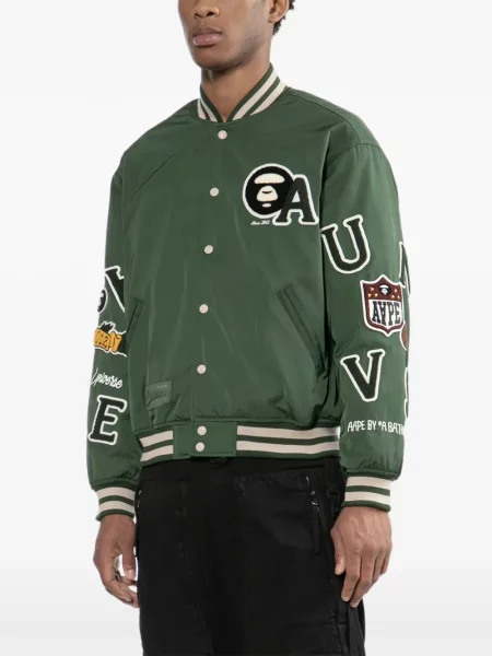 Geacă Aape By A Bathing Ape cu broderie verde