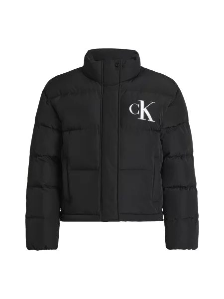 Calvin Klein Jeans Geacă de iarnă negru alb