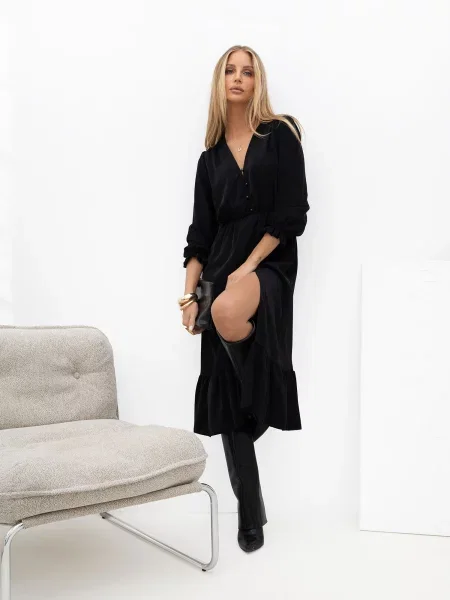 Midi haljina Italy Moda crna