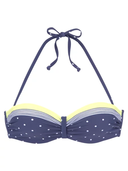 LASCANA Sutien costum de baie albastru / galben alb