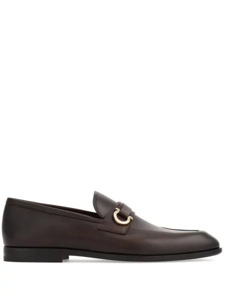 Pantofi loafer Ferragamo din piele maro