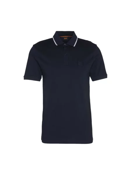 Koszulka polo Boss Orange niebieska