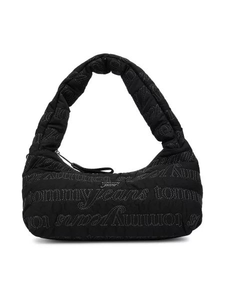 Tommy Jeans Torbica Tjw Icon Aop Shoulder Bag crna
