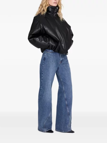 Geanta de piele Anine Bing negru