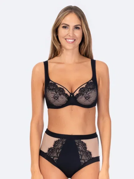 Бюстгальтер Rosme RS Jessica бавовна/поліамід чорний