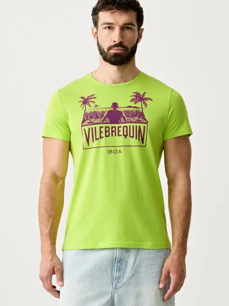 Vilebrequin T-shirt THOM zielona