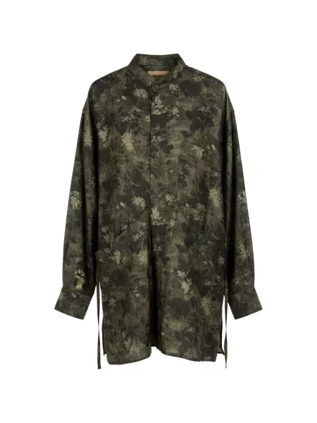 Cămașă Uma Wang cu model floral cu imagine verde