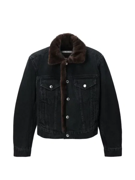 Geacă de blugi Alexander Wang nurcă negru