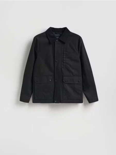 Reserved Geacă cu guler negru