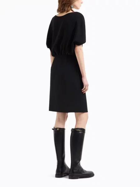 Платье мини Emporio Armani черное