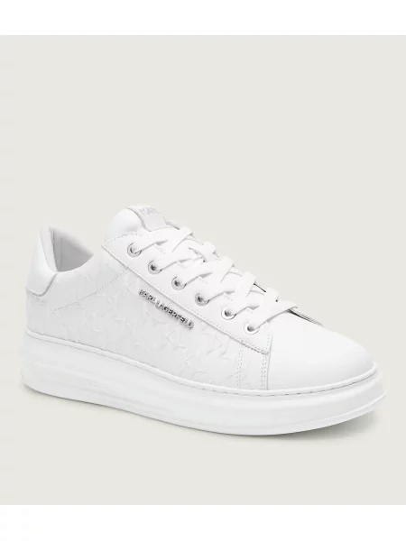 Karl Lagerfeld De piele sneakers KAPRI alb