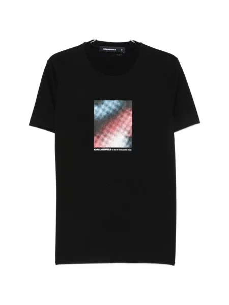 Tricou Karl Lagerfeld cu imagine negru