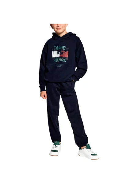 Mikina Tommy Hilfiger modrá