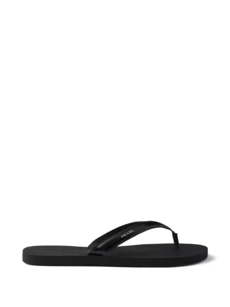 Sandale Prada din piele cu autograf negru