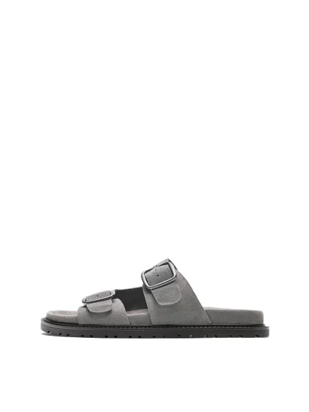 Pull&Bear Saboți piatră gri