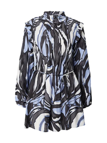 VERO MODA Rochie VMVERA VIOLET albastru porumbel / albastru deschis alb