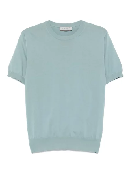Tricou Canali tricotate albastru