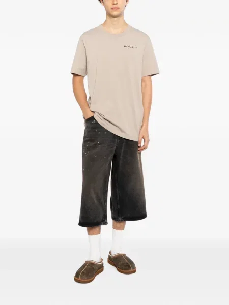 Tricou Off-white cu decolteu rotund alb