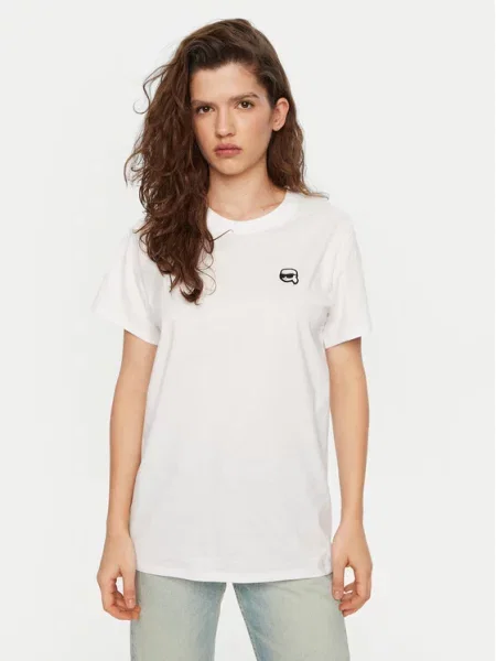 T-Shirt KARL LAGERFELD λευκό
